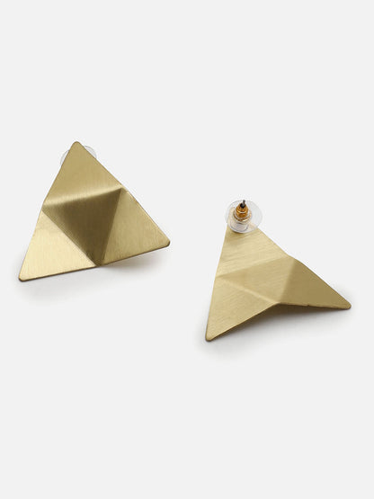 SOHI GOLD PLATED CONTEMPORARY EARRINGS