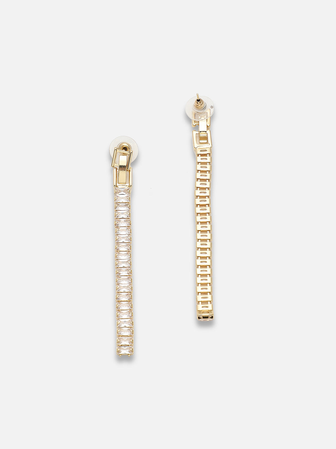 Gold Plated Party Designer Stone Drop Earring For Women