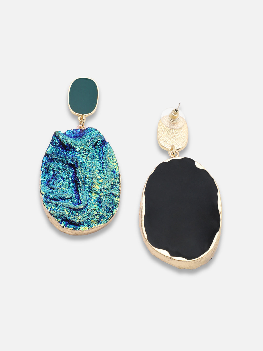 Gold Plated Party Designer Stone Drop Earring