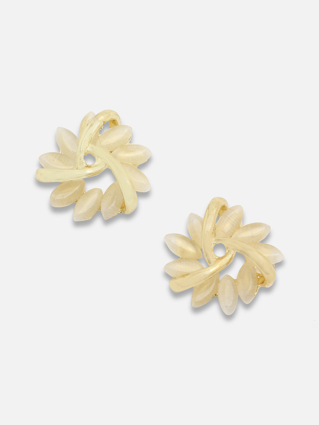 Gold Plated Party Designer Stone Drop Earring For Women