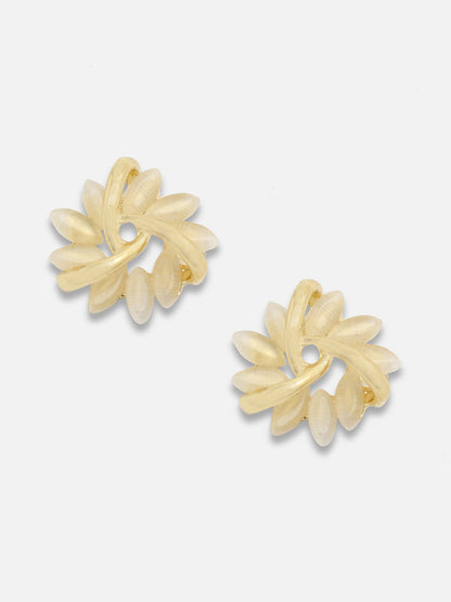 Gold Plated Party Designer Stone Drop Earring For Women