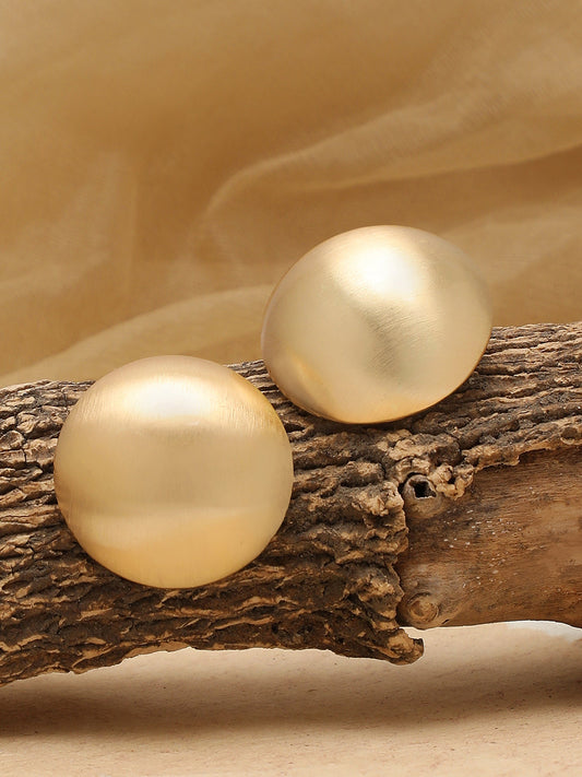 Gold Plated Party Designer Stone Stud For Women