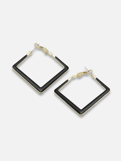 GOLD PLATED PARTY DESIGNER HOOP EARRING FOR WOMEN