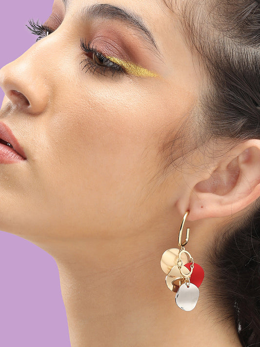 Gold Plated Party Designer Drop Earring