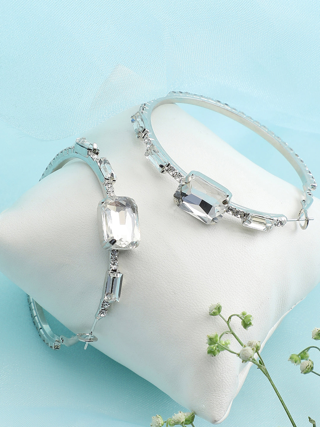 Radiant Rocks Hoop Earrings