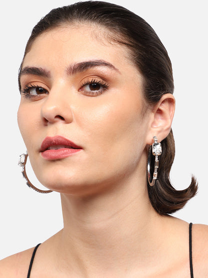 Radiant Rocks Hoop Earrings