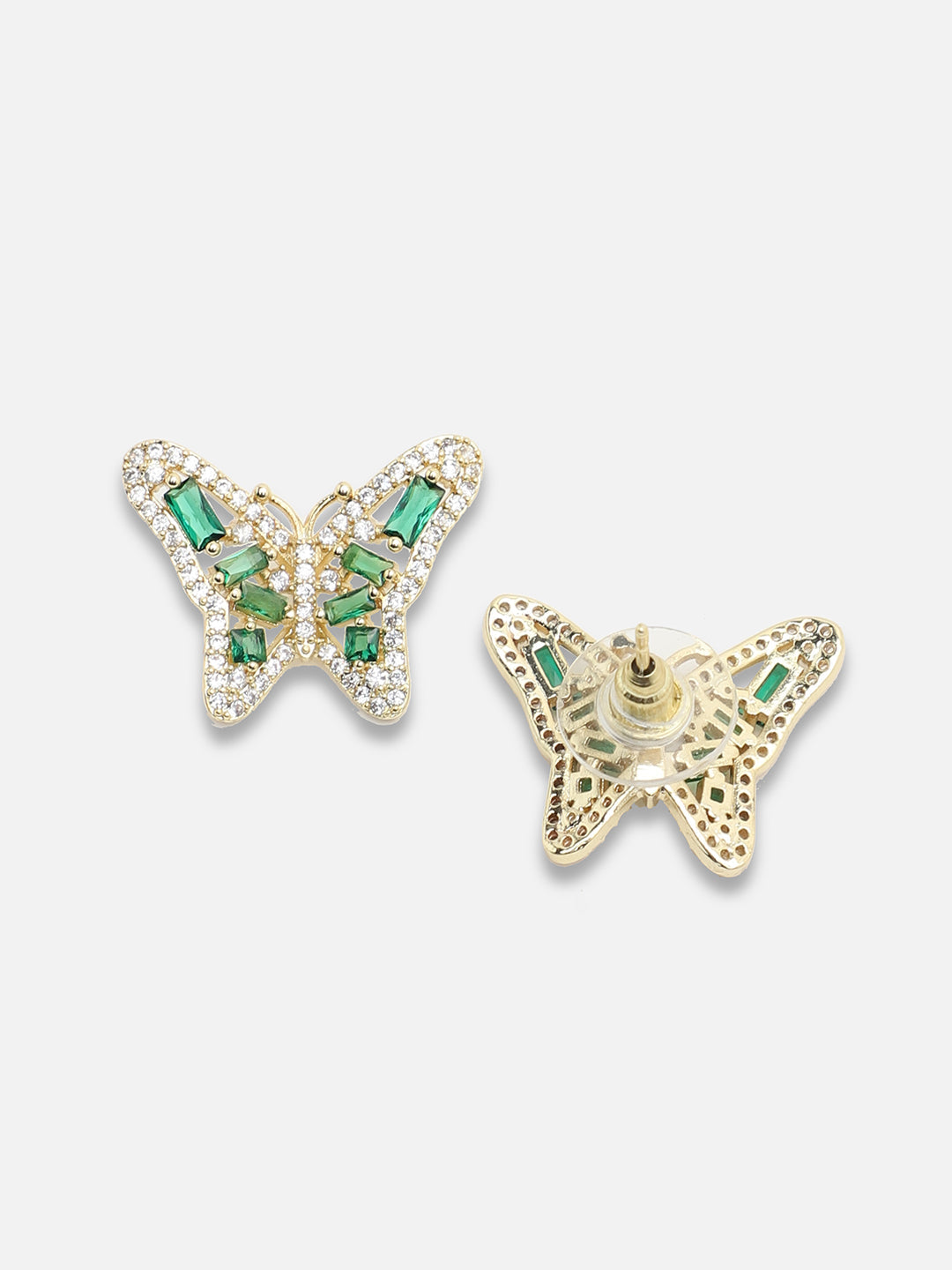 Gold Plated Party Designer Stone Stud For Women