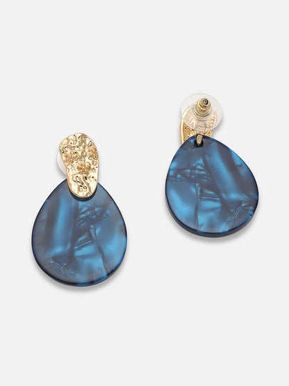 Gold Plated Party Designer Stone Drop Earring