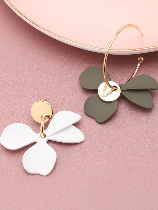 Gold Plated Party Designer Stone Drop Earring For Women