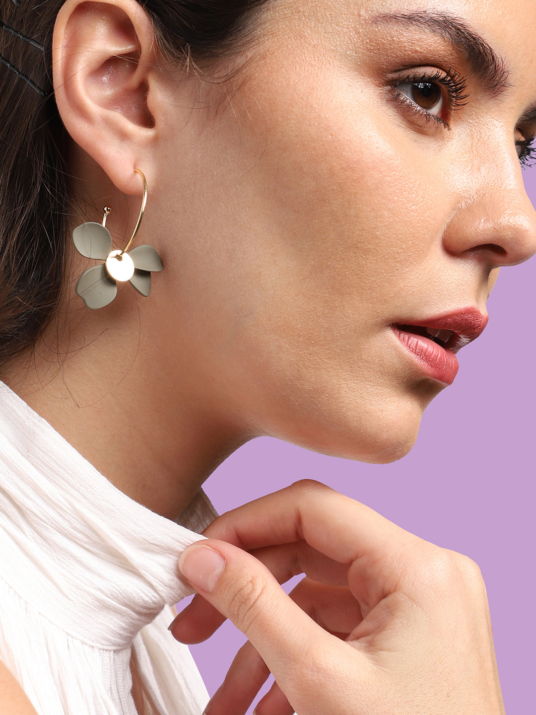 Gold Plated Party Designer Stone Drop Earring For Women