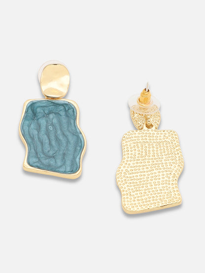 Gold Plated Party Designer Stone Drop Earring
