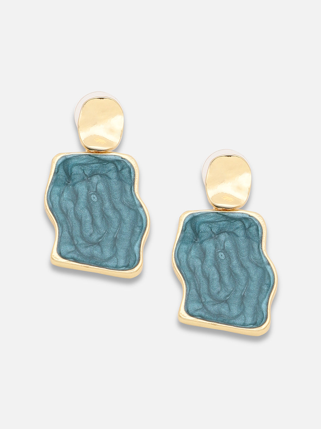 Gold Plated Party Designer Stone Drop Earring