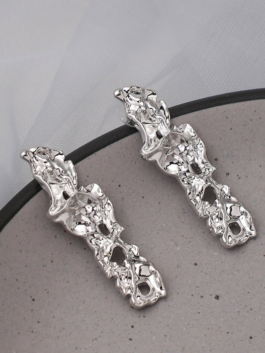 Gold Plated Party Designer Stone Drop Earring For Women