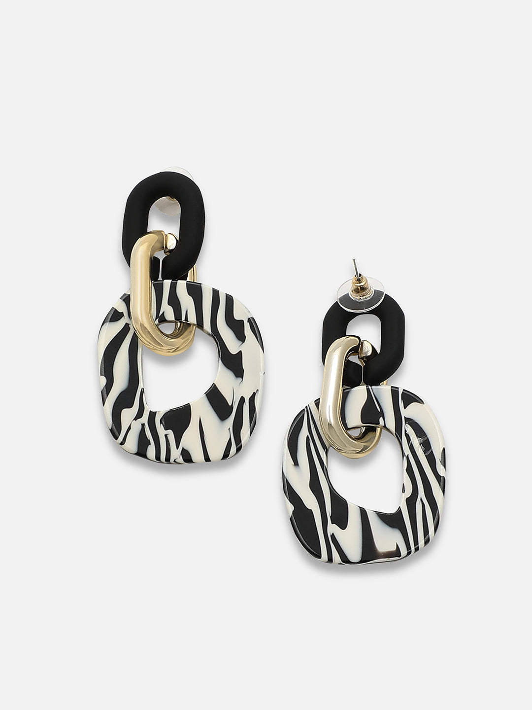 Gold Plated Party Designer Stone Drop Earring