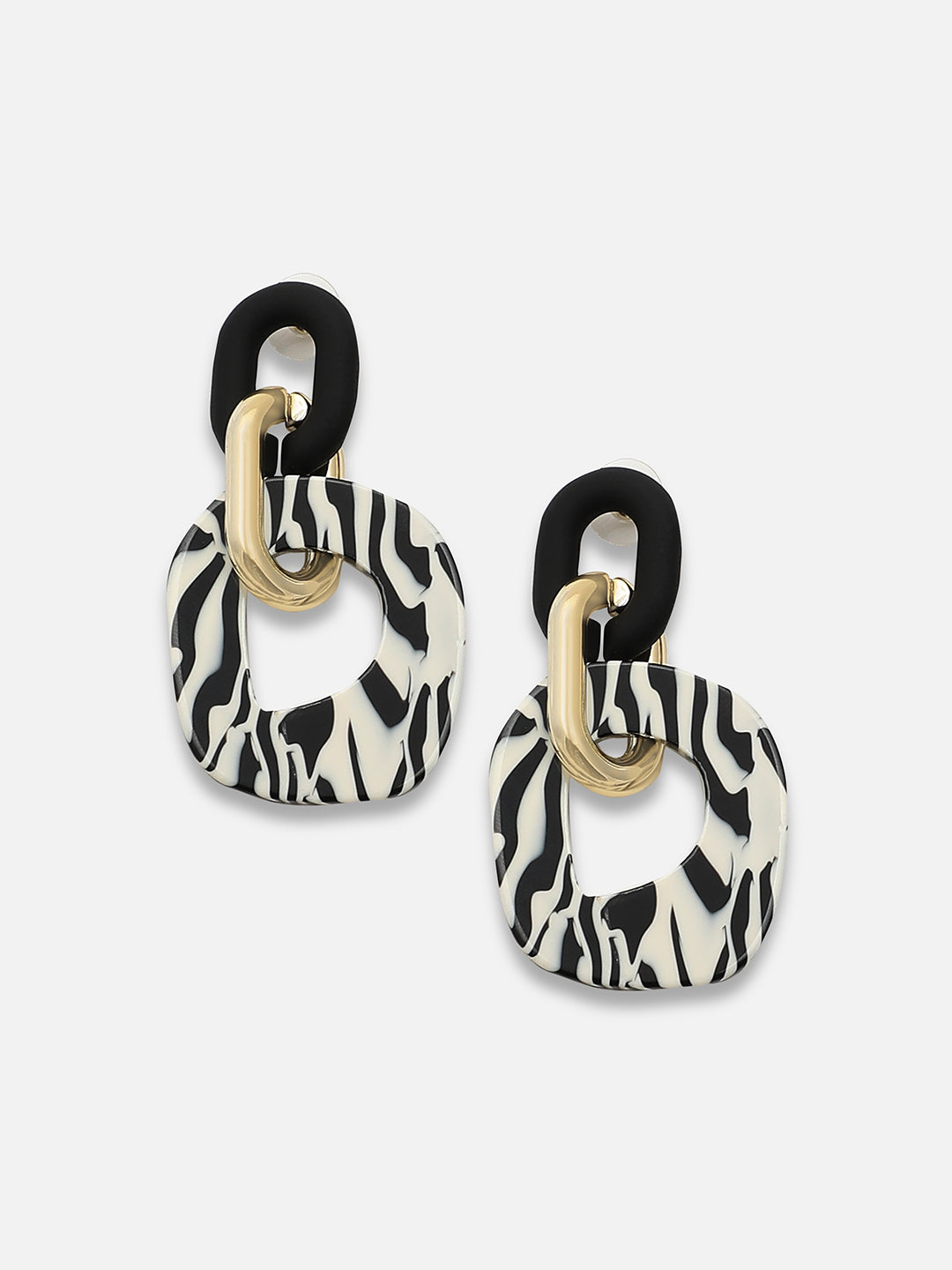 Gold Plated Party Designer Stone Drop Earring