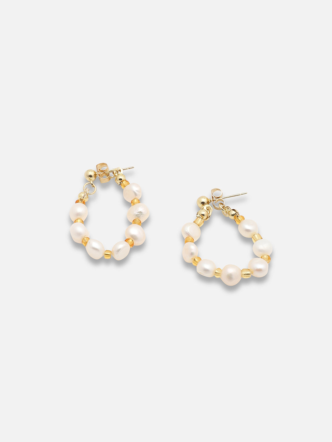 GOLD PLATED PARTY DESIGNER STONE DROP EARRING FOR WOMEN