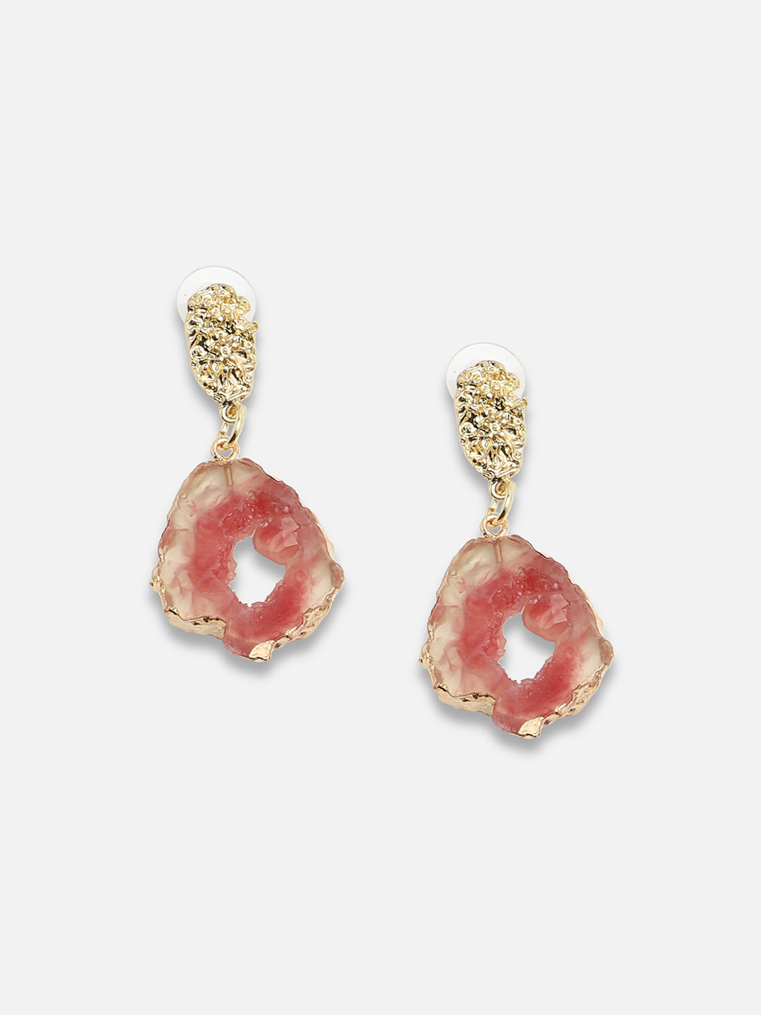 Gold Plated Party Designer Stone Drop Earring For Women