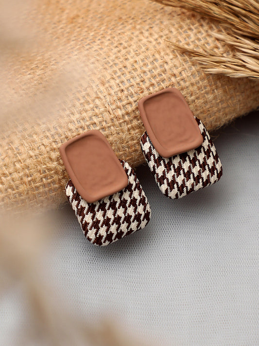 Gold Plated Party Designer Stone Stud