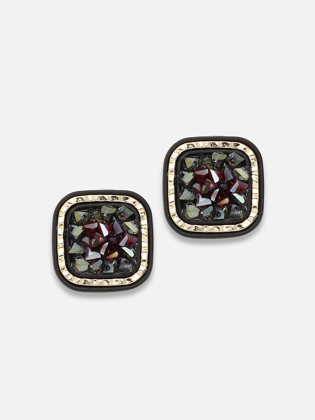Gold Plated Party Designer Stone Stud For Women