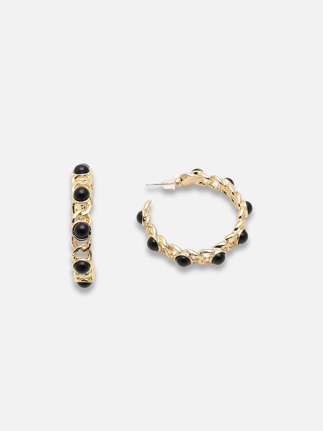 Black Gold Hoops