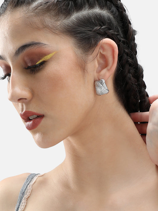 Gold Plated Party Designer Stone Stud