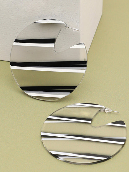GOLD PLATED PARTY DESIGNER HOOP EARRING FOR WOMEN
