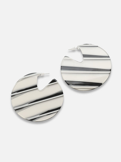 GOLD PLATED PARTY DESIGNER HOOP EARRING FOR WOMEN