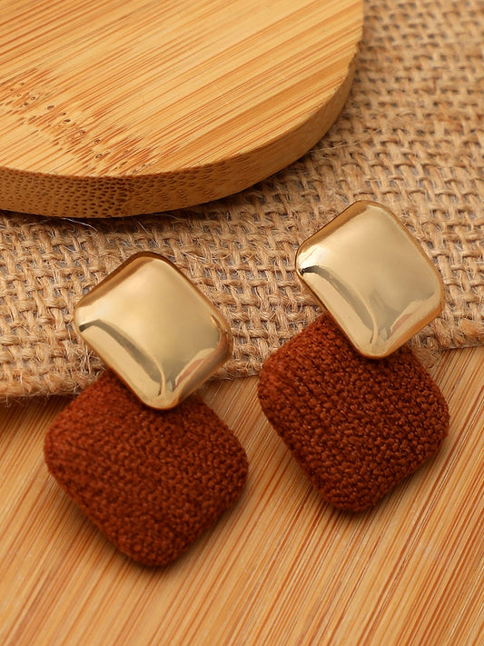 Gold Plated Party Designer Drop Earring