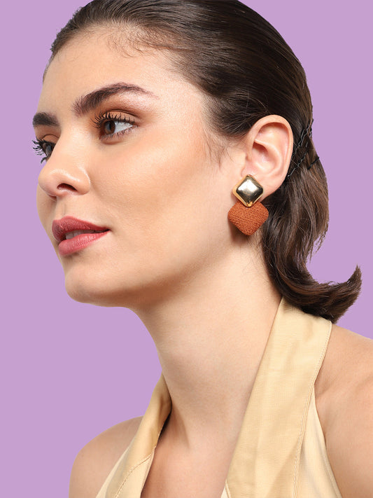 Gold Plated Party Designer Drop Earring