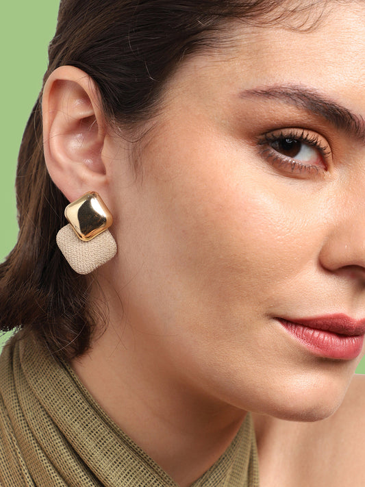 GOLD PLATED PARTY DESIGNER DROP EARRING FOR WOMEN