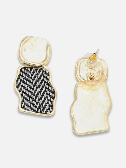 Gold Plated Party Designer Stone Drop Earring