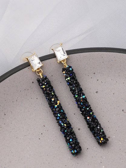 Gold Plated Party Designer Stone Drop Earring For Women