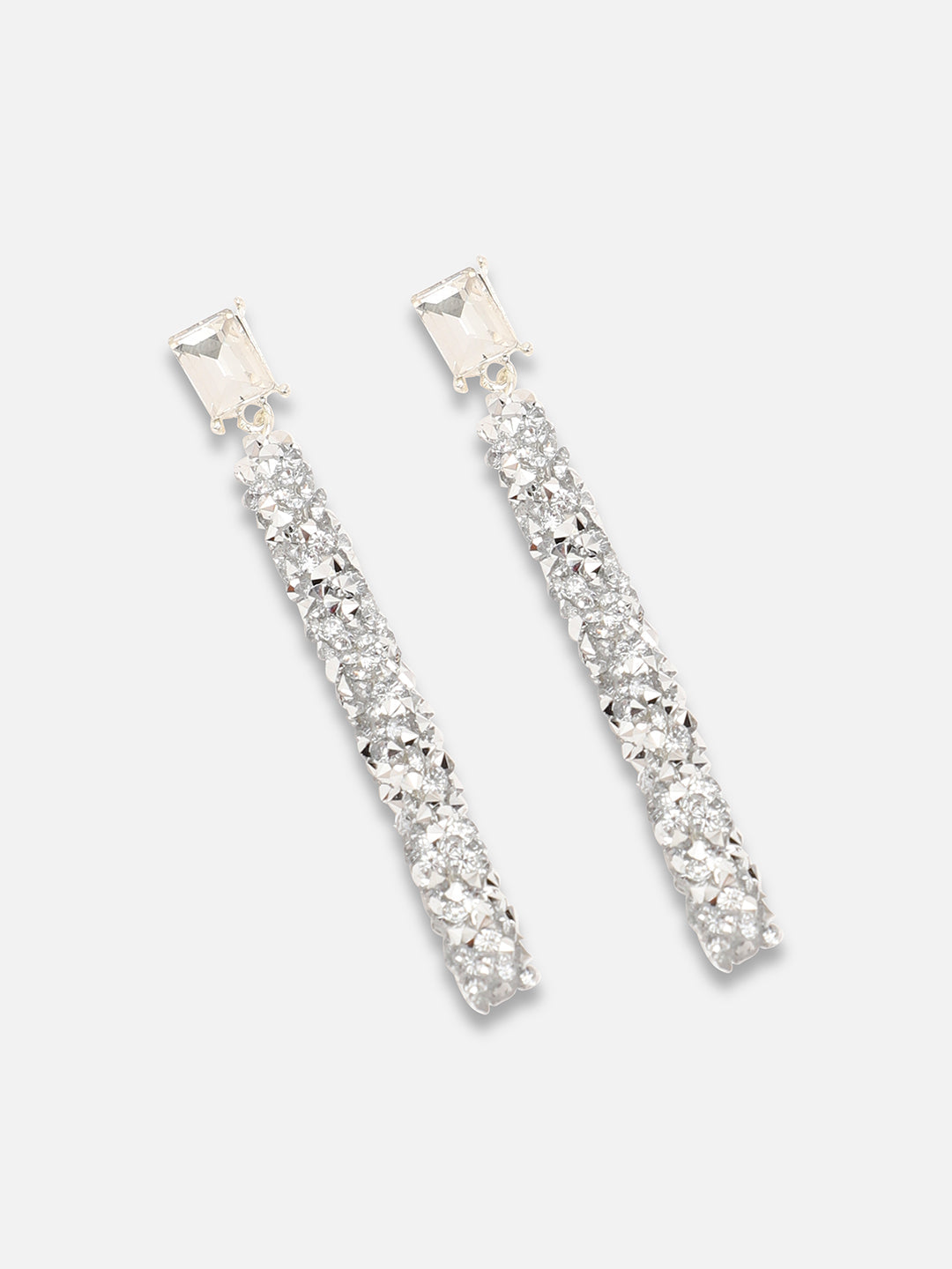 Gold Plated Party Designer Stone Drop Earring For Women