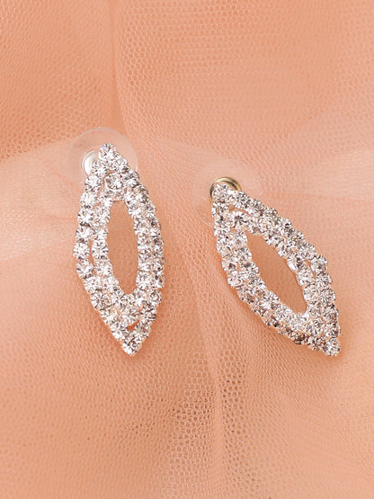 Gold Plated Party Designer Stone Drop Earring For Women