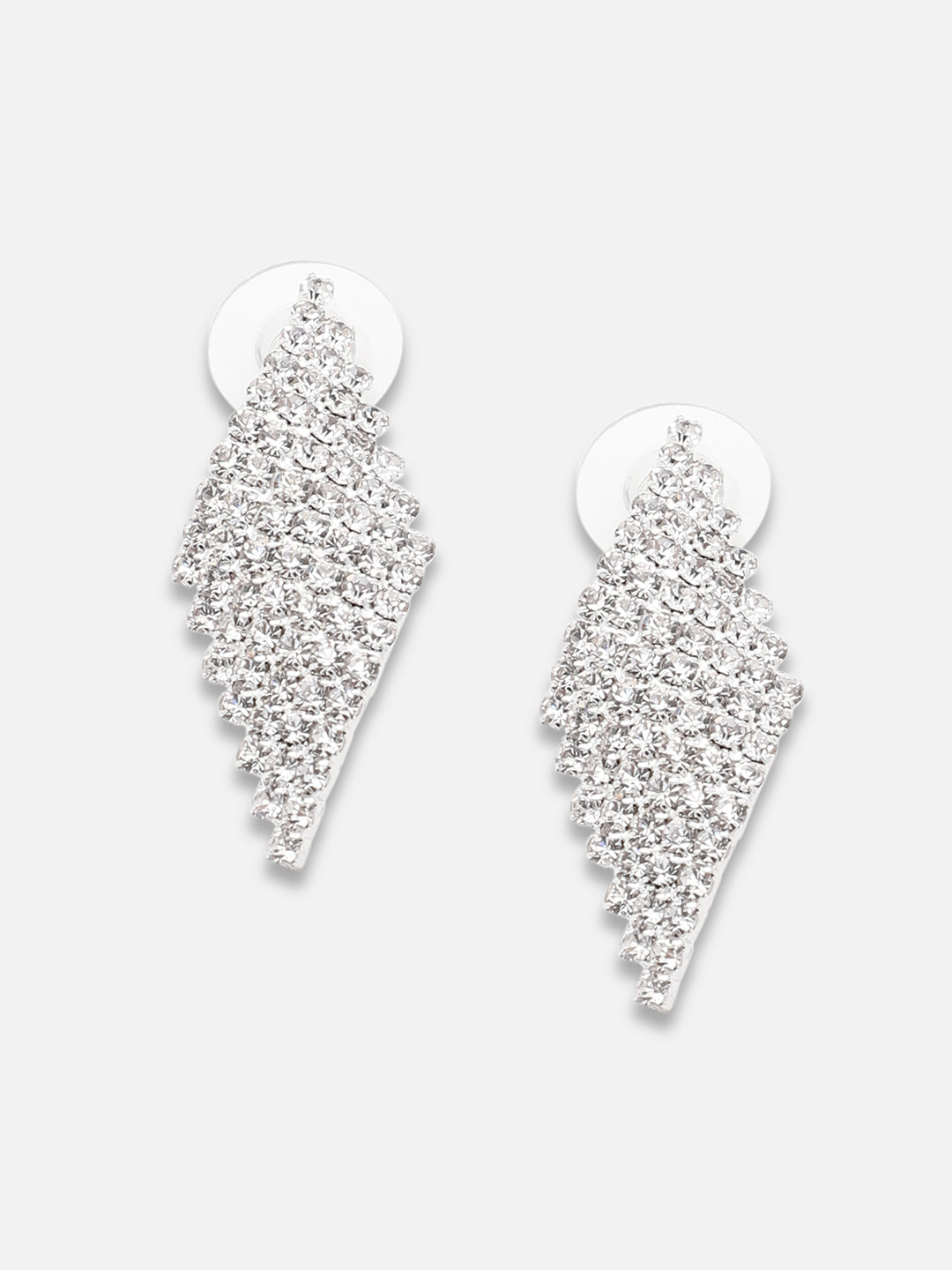 Gold Plated Party Designer Stone Drop Earring For Women