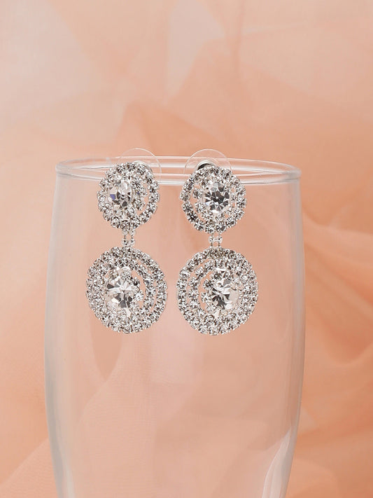 Gold Plated Party Designer Stone Drop Earring For Women