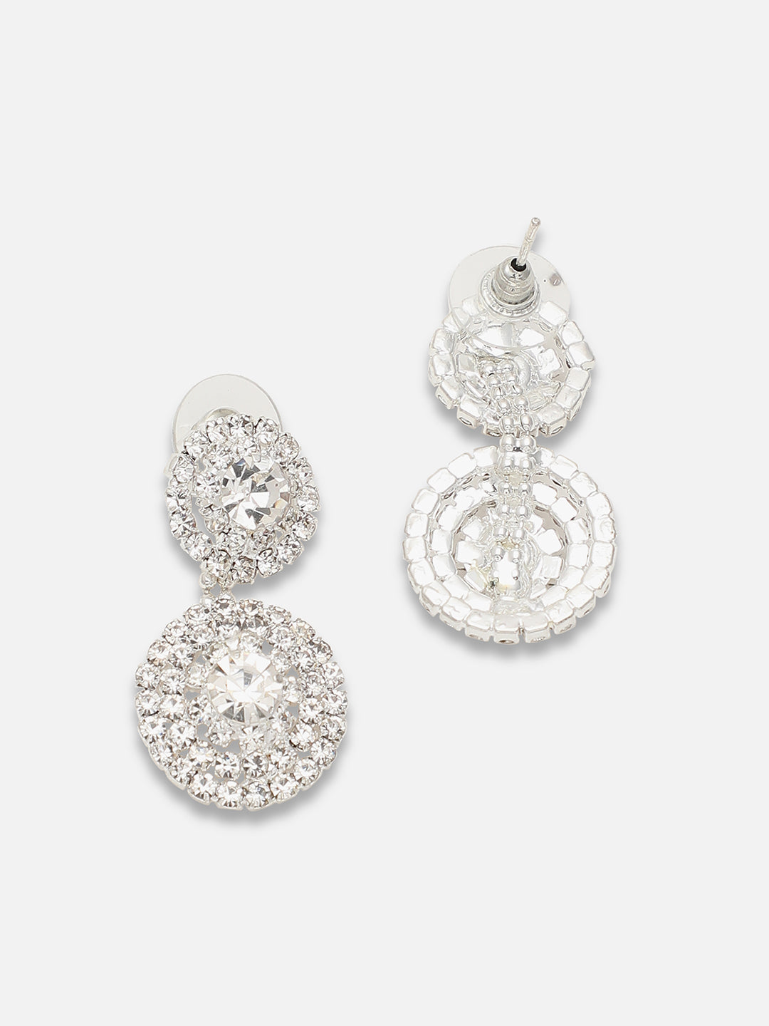Gold Plated Party Designer Stone Drop Earring For Women