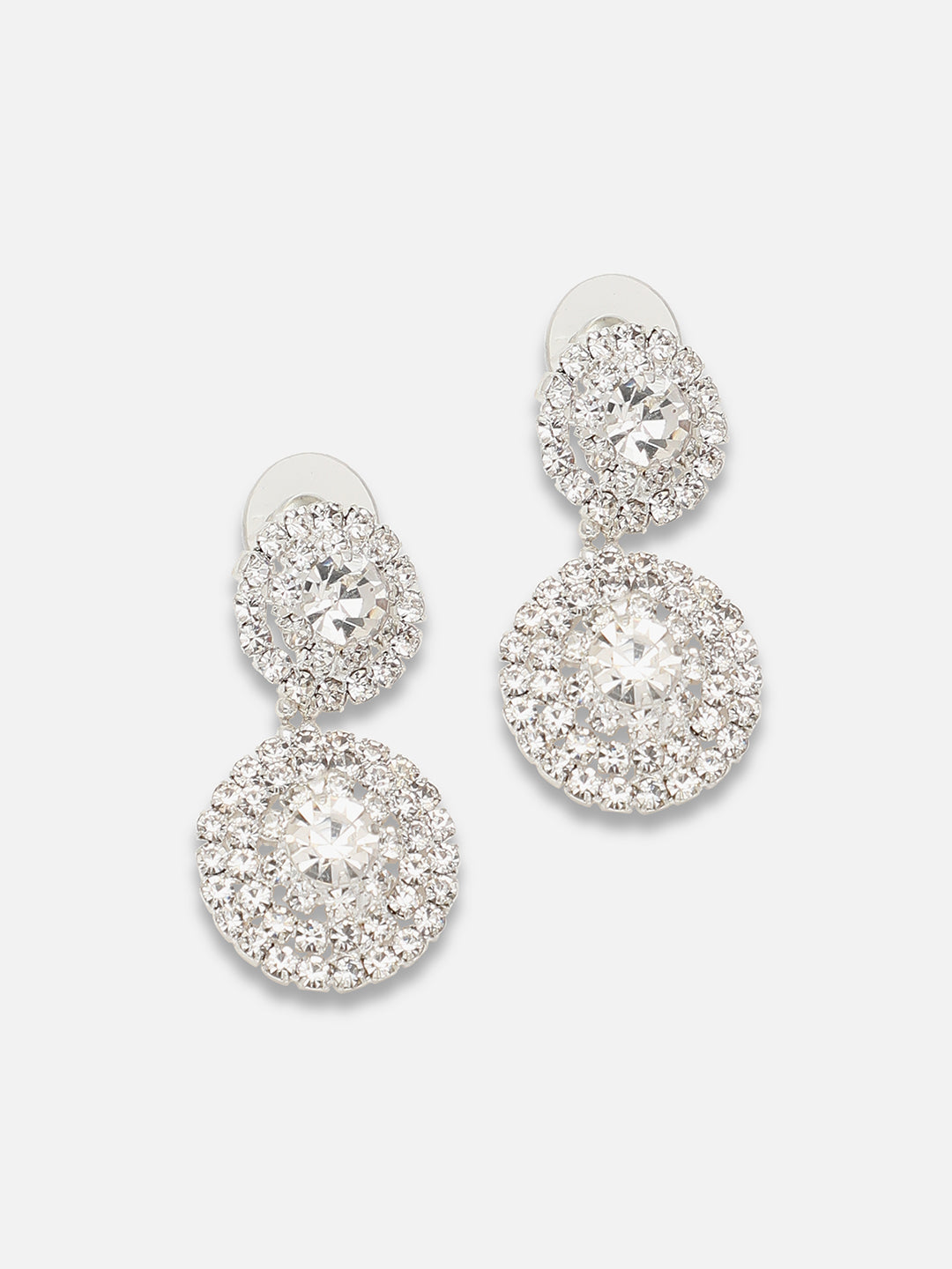 Gold Plated Party Designer Stone Drop Earring For Women