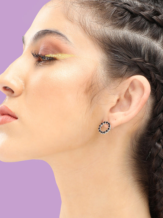 Gold Plated Party Designer Stone Stud