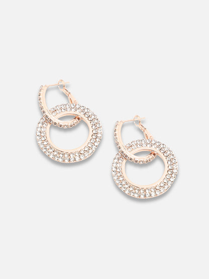 Gold Plated Party Designer Stone Drop Earring For Women