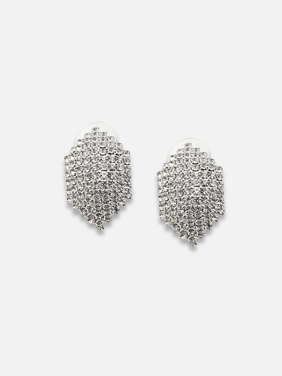 GOLD PLATED PARTY DESIGNER STONE DROP EARRING FOR WOMEN