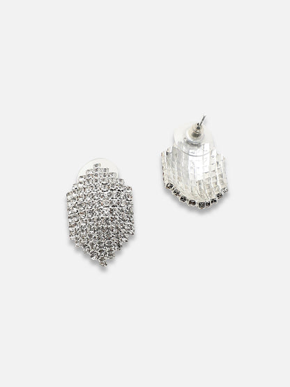 GOLD PLATED PARTY DESIGNER STONE DROP EARRING FOR WOMEN