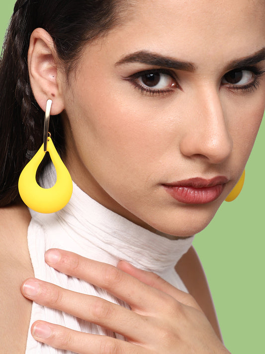 GOLD PLATED CASUAL DESIGNER DROP EARRING FOR WOMEN