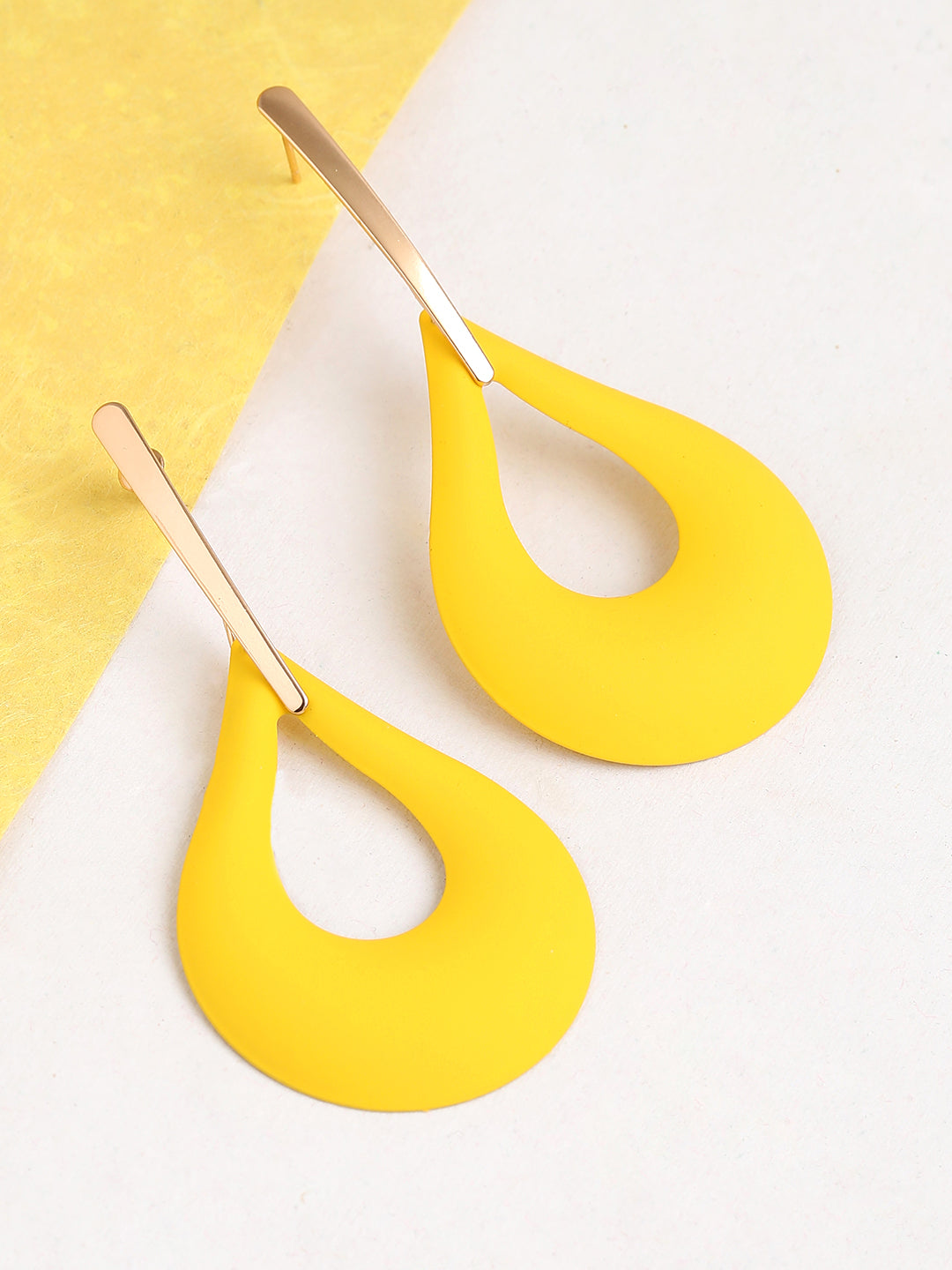 GOLD PLATED CASUAL DESIGNER DROP EARRING FOR WOMEN