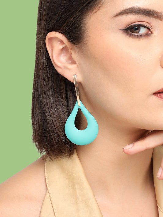 GOLD PLATED CASUAL DESIGNER DROP EARRING FOR WOMEN
