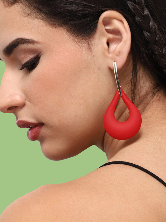 GOLD PLATED CASUAL DESIGNER DROP EARRING FOR WOMEN