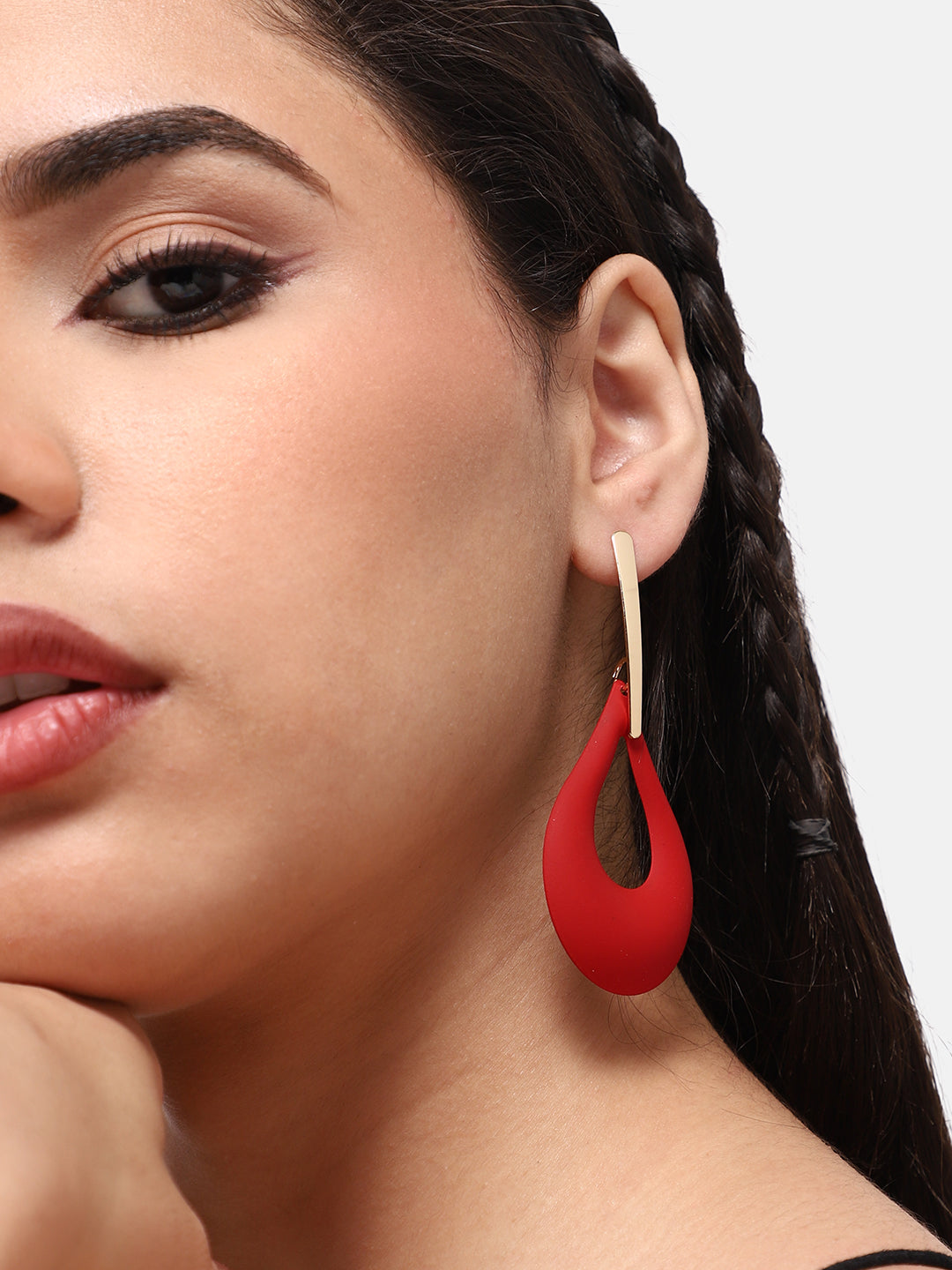 GOLD PLATED CASUAL DESIGNER DROP EARRING FOR WOMEN
