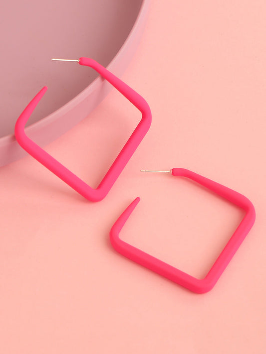 GOLD PLATED CASUAL DESIGNER HOOP EARRING FOR WOMEN