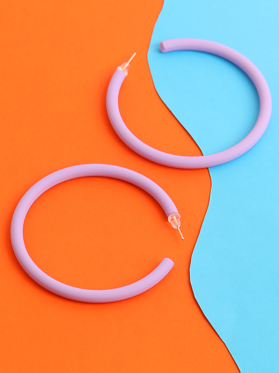 GOLD PLATED CASUAL DESIGNER HOOP EARRING FOR WOMEN