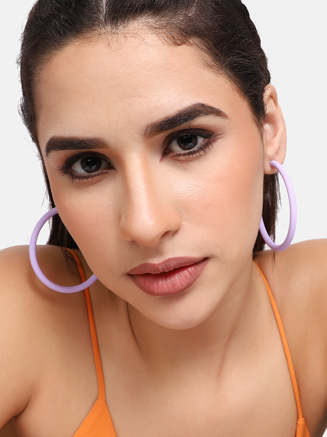 GOLD PLATED CASUAL DESIGNER HOOP EARRING FOR WOMEN